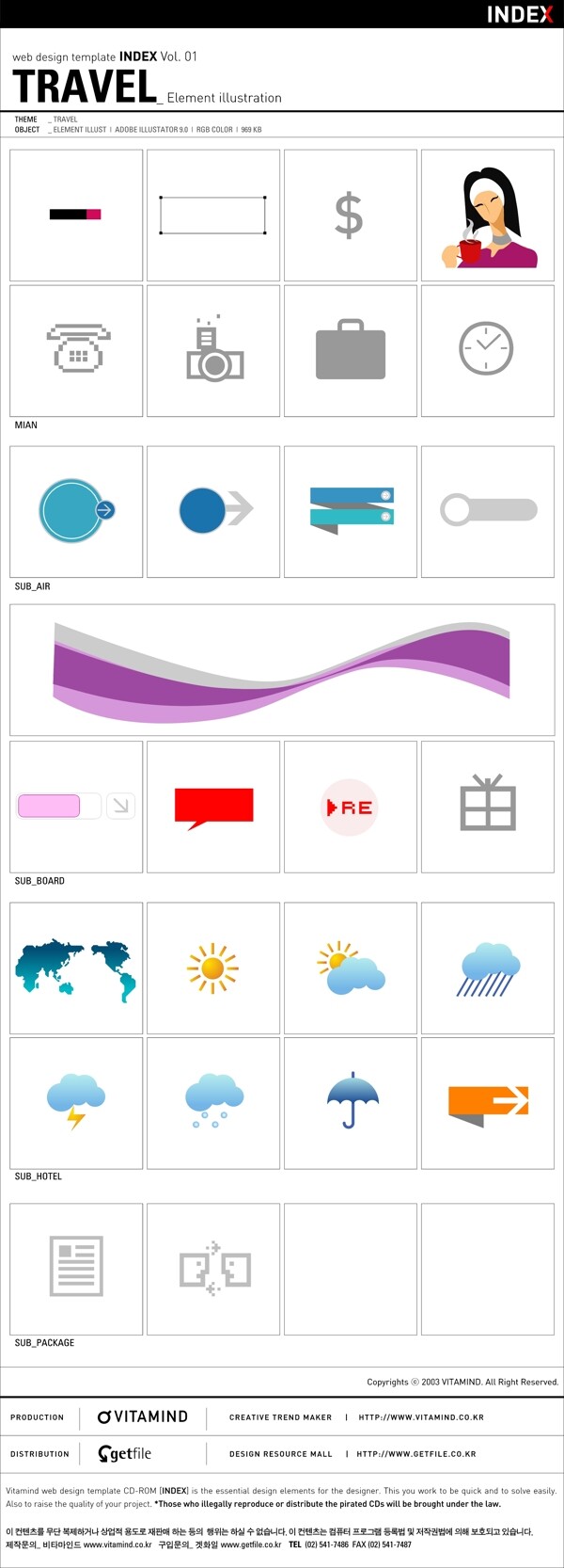 韩国天气预报矢量图标25