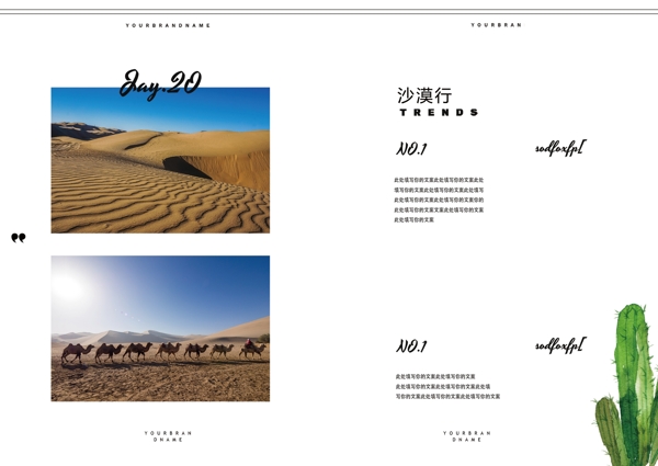 沙漠旅游画册整套