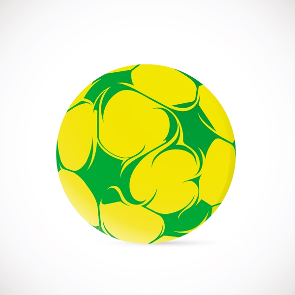 黄色足球世界杯背景