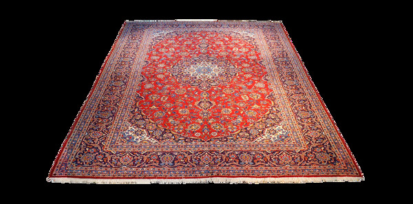 红色欧式花纹地毯元素