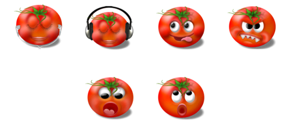 可爱的西红柿表情