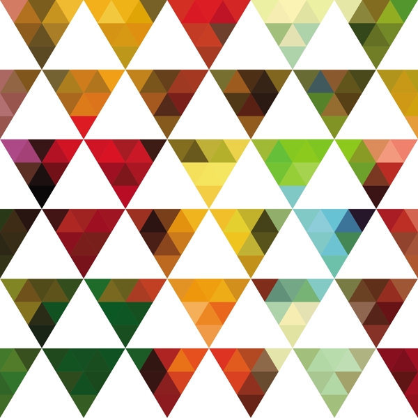 三角形的几何图案形状的彩色马赛克的背景几何时髦的复古的背景