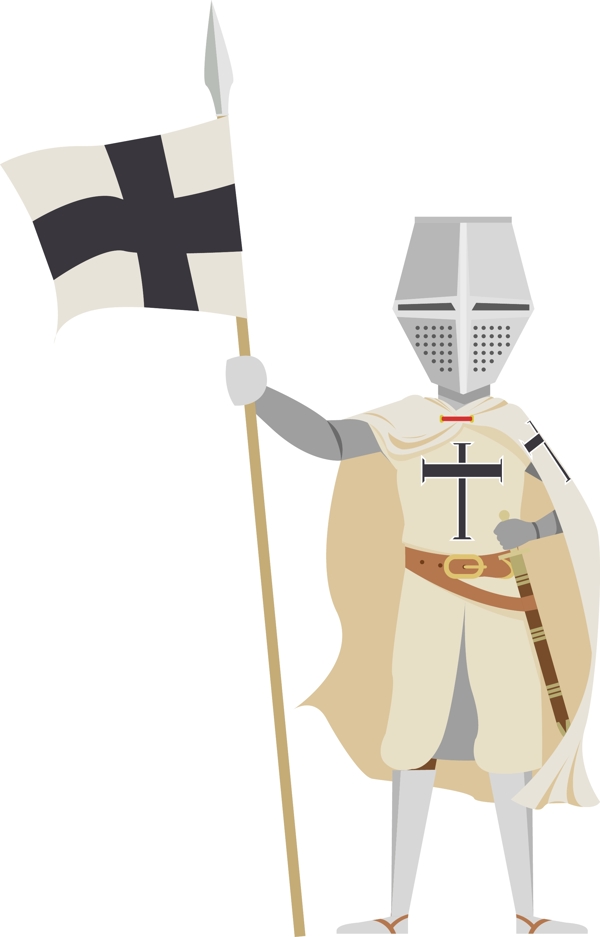 欧洲十字军骑士服装