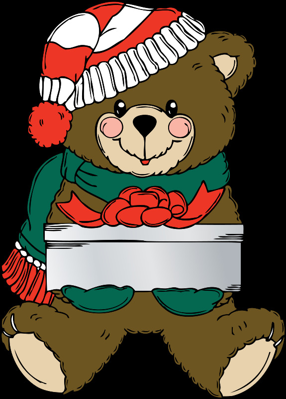 圣诞熊和礼物