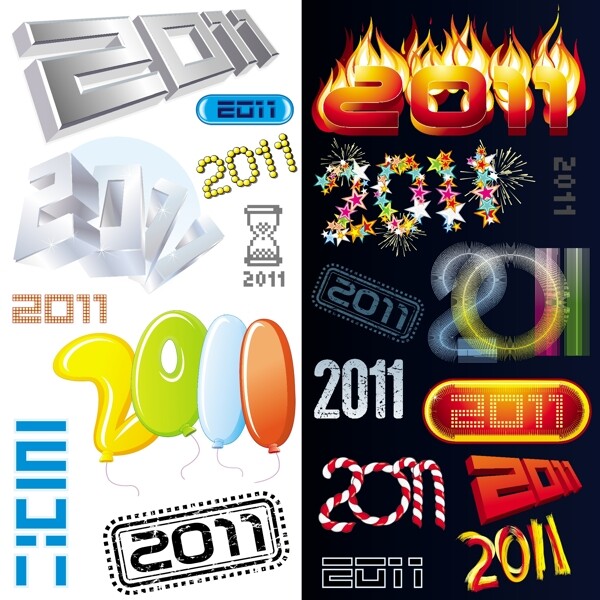 各种创意字体2011字体