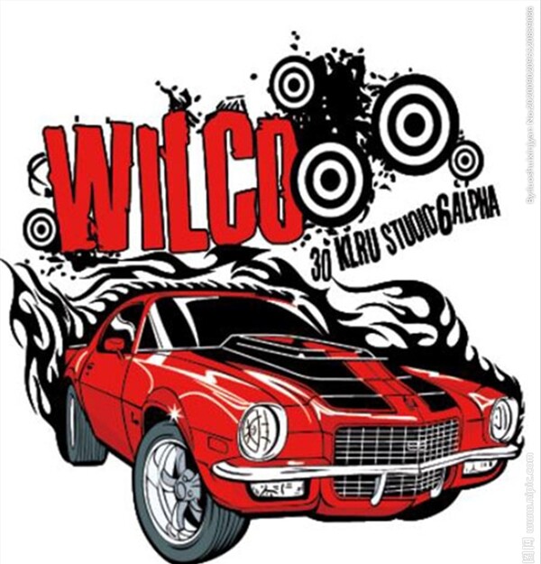 红色汽车卡通WILCC