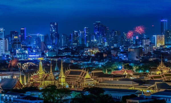 曼谷夜景图片