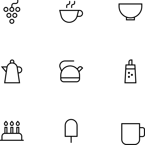 食物食品icons图标