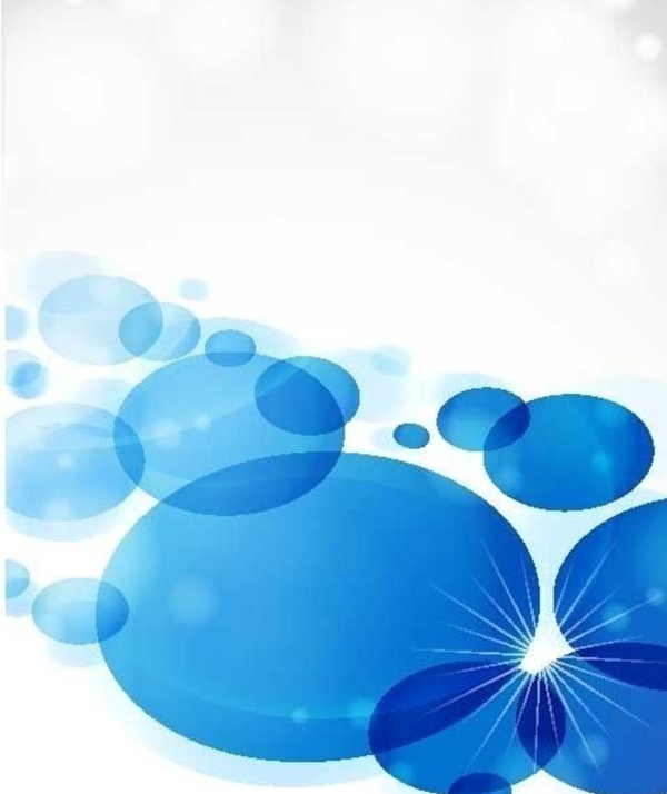蓝色椭圆气泡马赛克