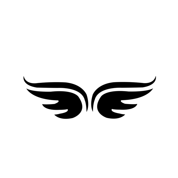 翅膀logo纹身素材橡皮章图片