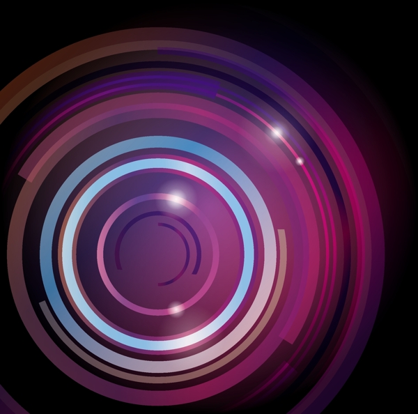 紫色镜头光圈卡通矢量素材