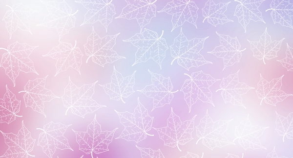 小清新叶子紫色枫叶背景图片