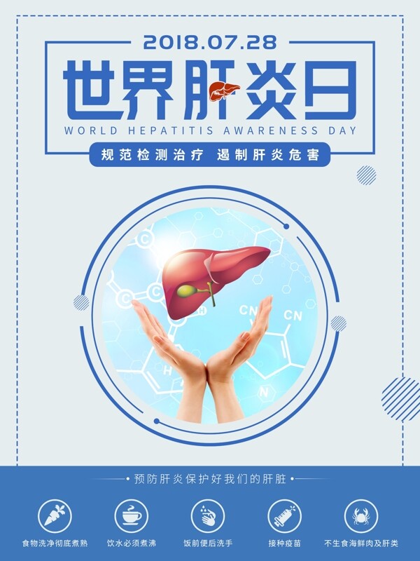 世界肝炎日宣传海报