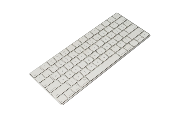 一个白色键盘