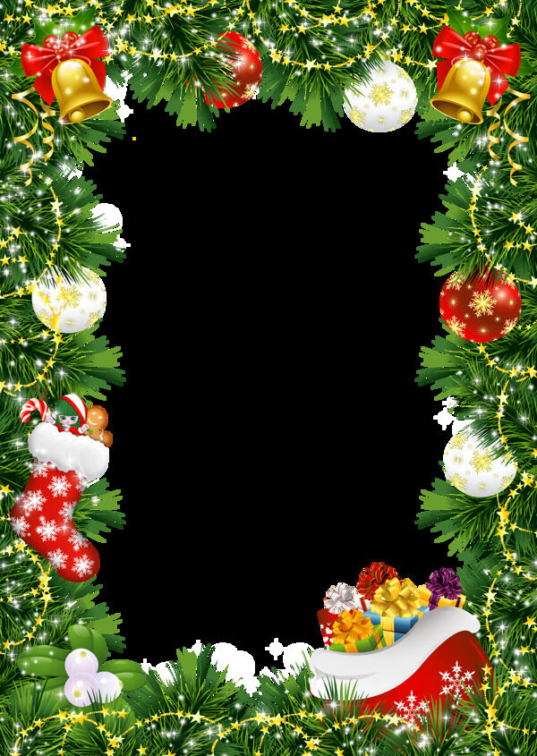 圣诞装饰相框图片