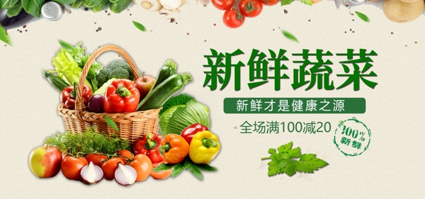 新鲜蔬菜banner