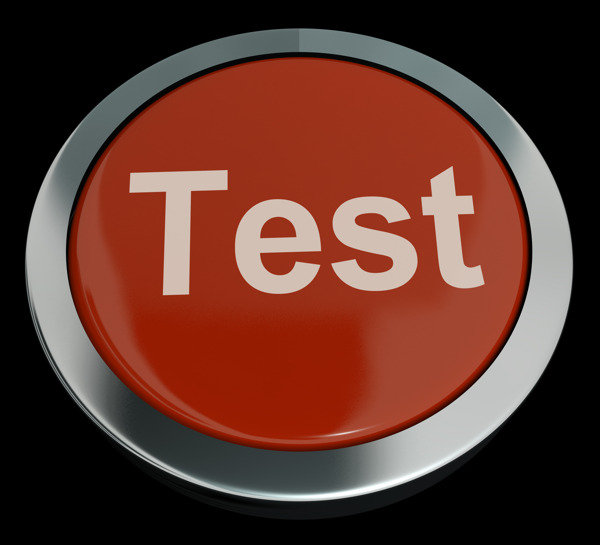 试验按钮红色显示的测验或在线调查问卷