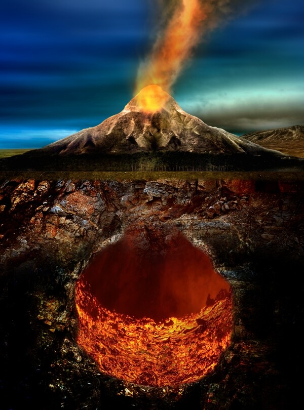 火焰山火山图片