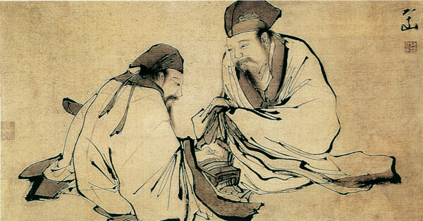 听琴图人物画中国古画0312