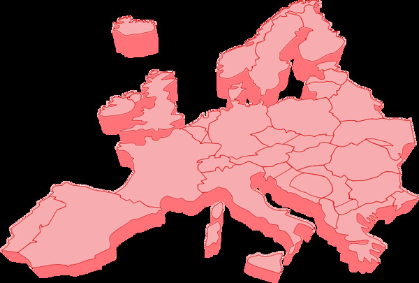 欧洲地图3D
