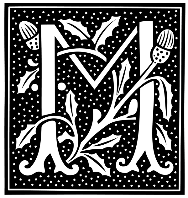 花式字母M字图片