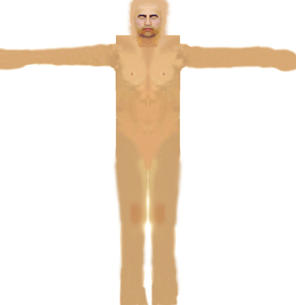 男性人体3d模型图片
