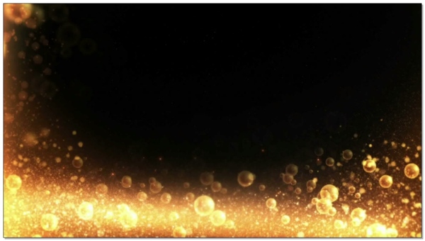 金色气泡粒子庆典视频素材