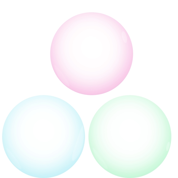 泡泡气泡透明水泡彩色