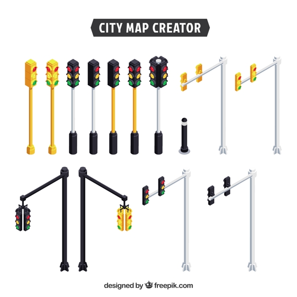 收集交通灯创建一个城市