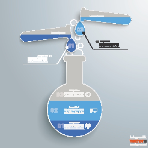 科学实验商务信息图矢量素材