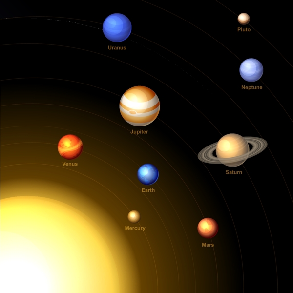 科技星球行星宇宙矢量素材