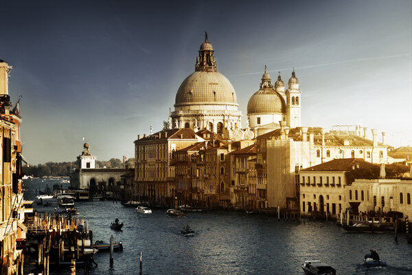 威尼斯巴洛克建筑杰作摄影高清图片