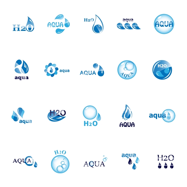 创意水滴logo设计