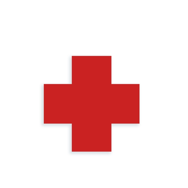 红色红十字会十字架免抠图