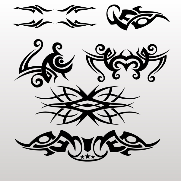 部落艺术纹身图片