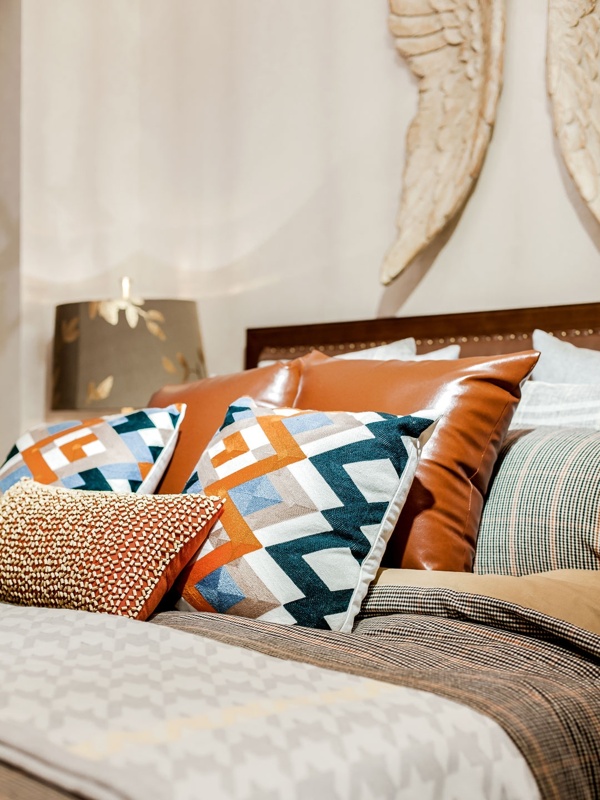美式卧室创意抱枕设计图