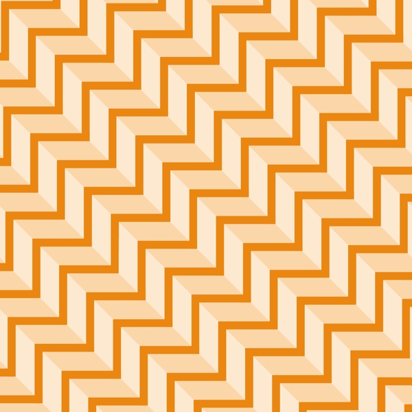 抽象橙色几何折线图案