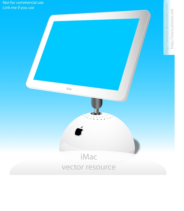 iMac电脑免费矢量