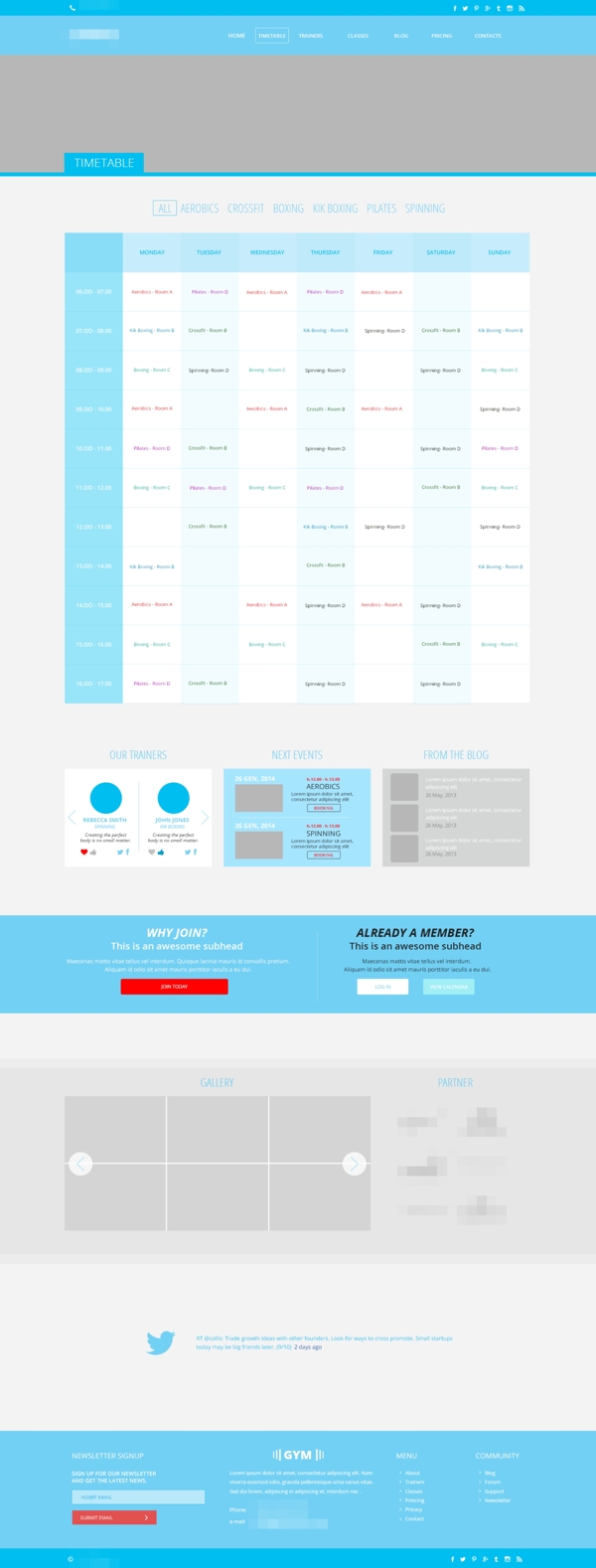 蓝色科技商务表单类目网站界面素材