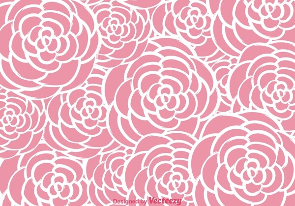 粉红玫瑰墙花