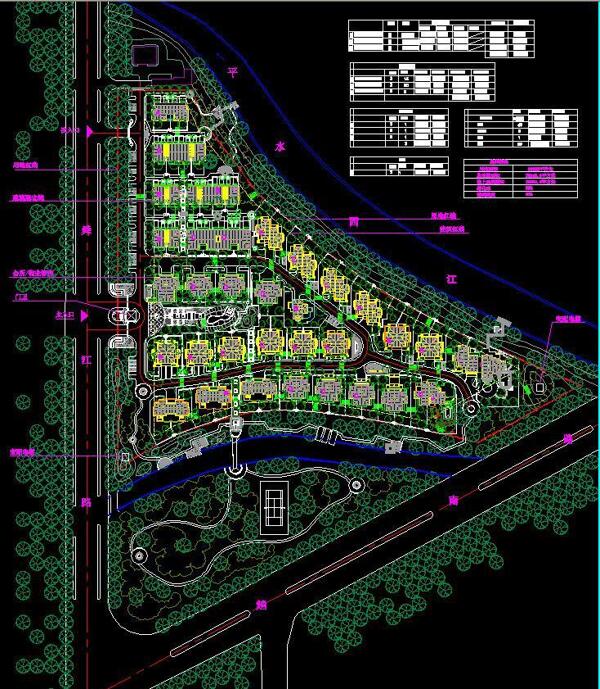小区规划绍兴某高档小区总平面