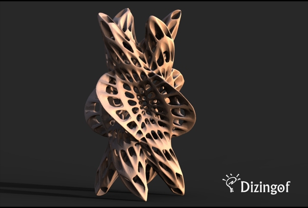 曲折的花瓶数学艺术的dizingof
