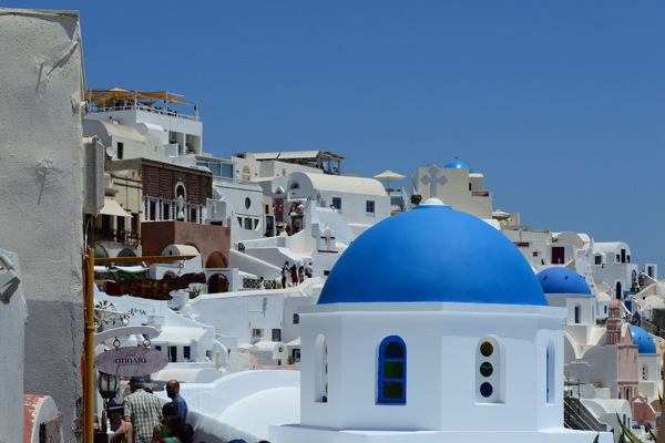 美丽的希腊白色建筑图片