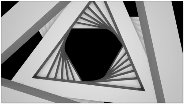 阶梯型几何图形视频素材