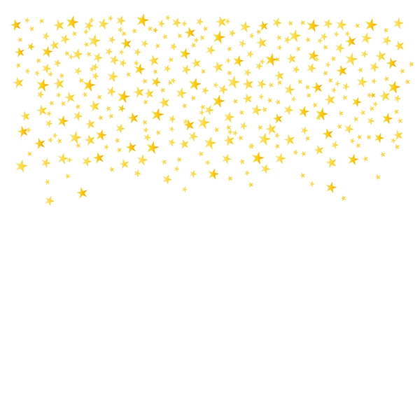 金色漂浮小星星元素