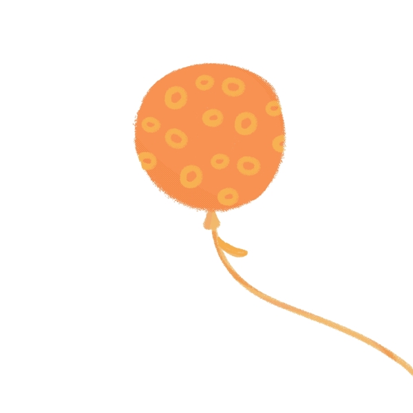 橘色气球斑点