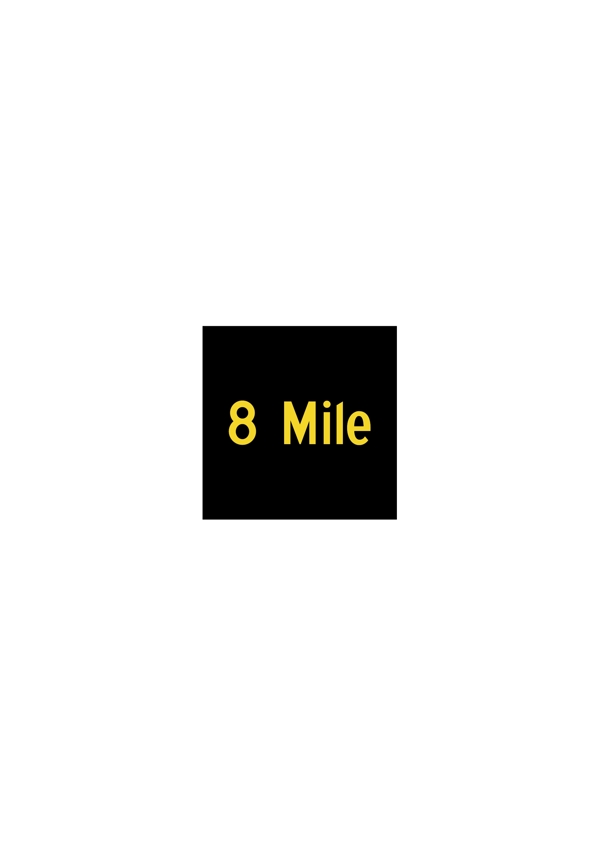 8Milelogo设计欣赏8Mile电影标志下载标志设计欣赏