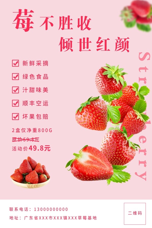 草莓促销活动