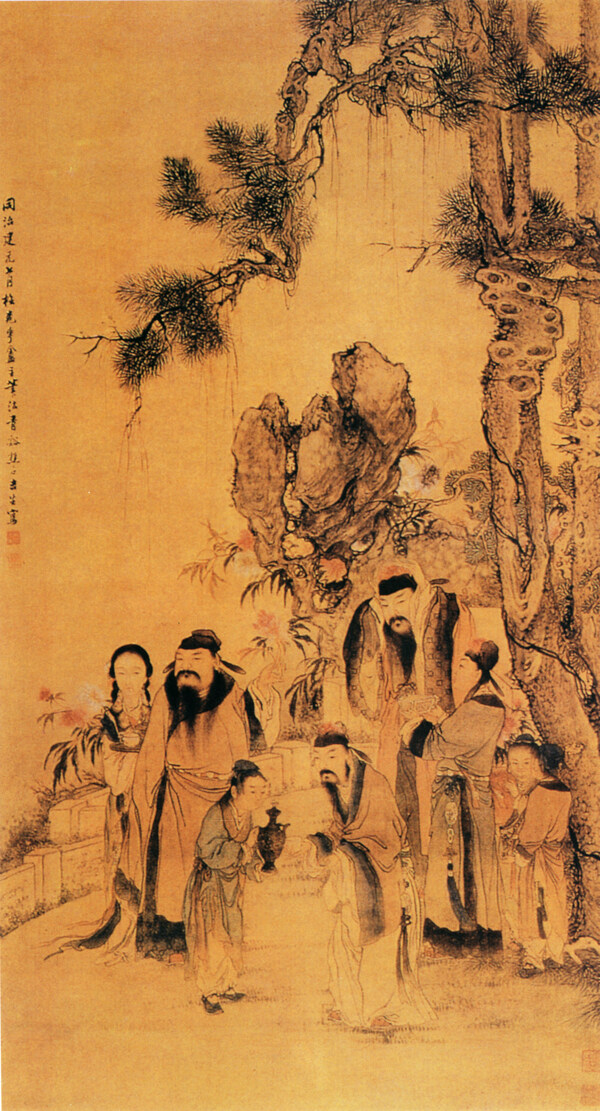 簪花图人物画中国古画0498