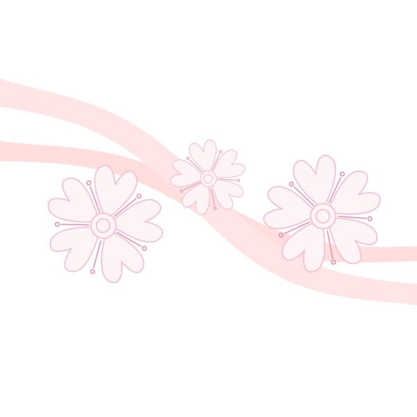 粉色樱花底纹插画